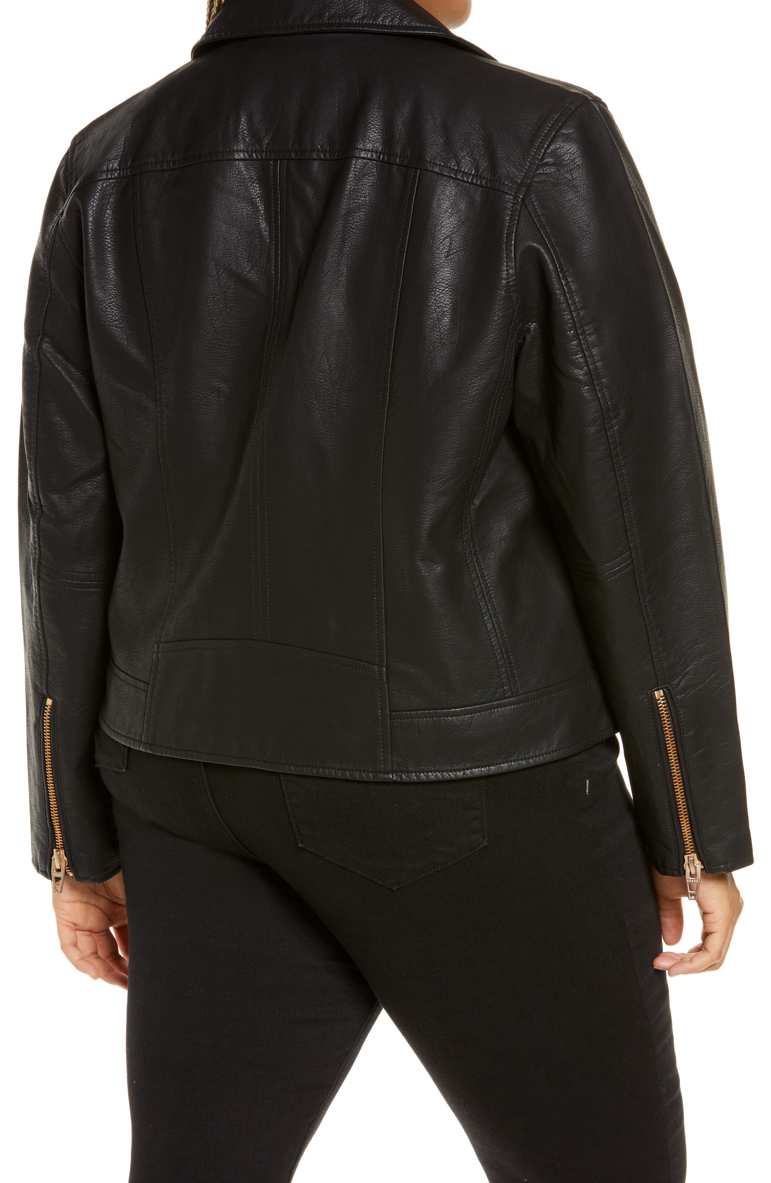 nordstrom petite leather jacket