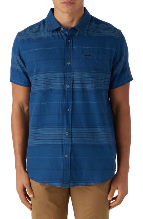 O'Neill Seafaring Stripes Short Sleeve Button-Up Shirt at Nordstrom,