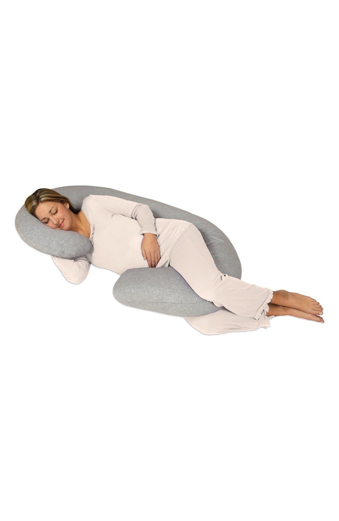 Leachco Snoogle Chic Full Body Pregnancy Support Pillow with Jersey