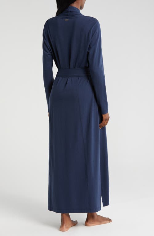 Shop Lunya Slumberknit™ Maxi Robe In Deep Blue