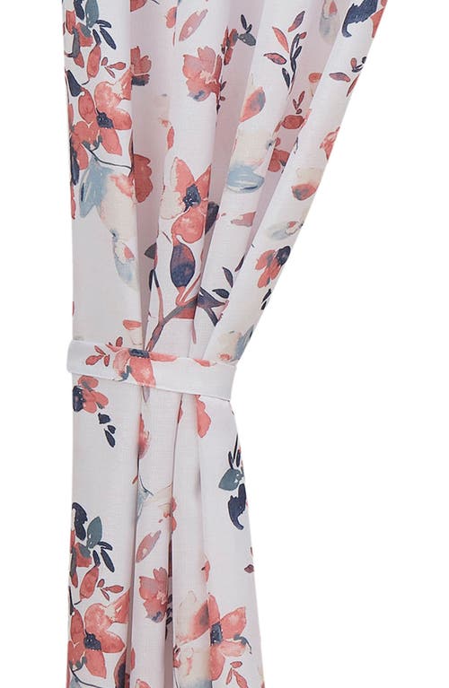 Lucky Brand Watercolor Floral Set Of 2 Curtain Panels In Rose Floral