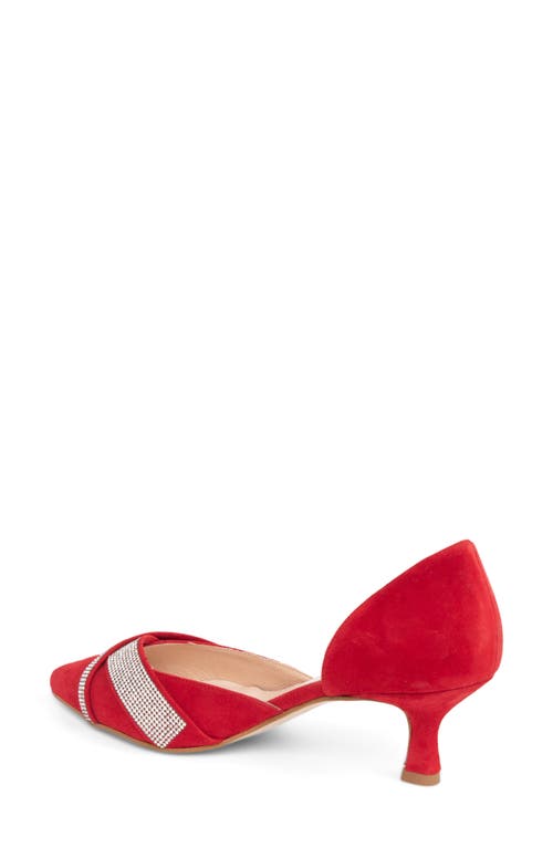 Shop Patricia Green Milan D'orsay Pump In Red Suede