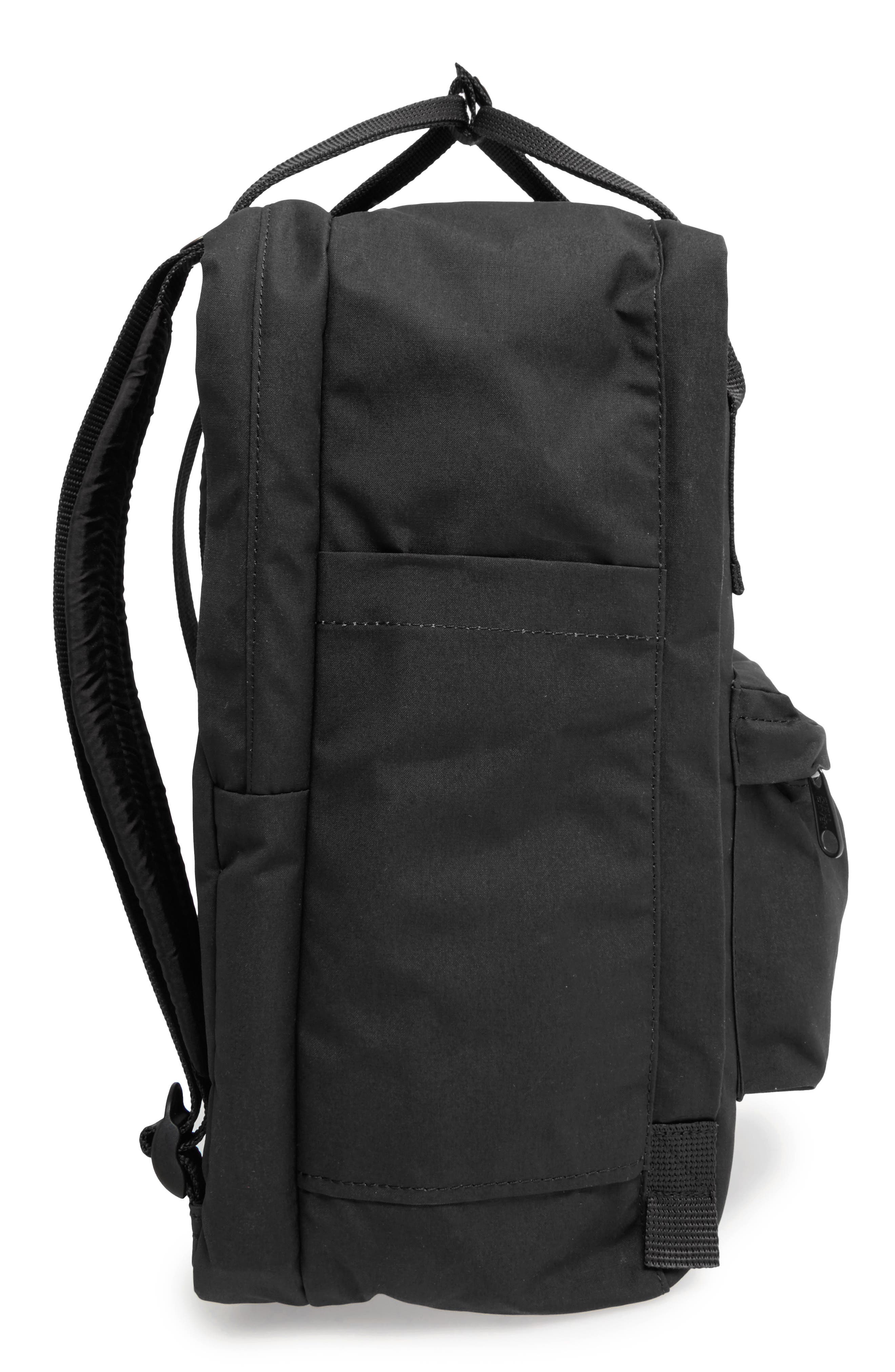 fjallraven black backpack