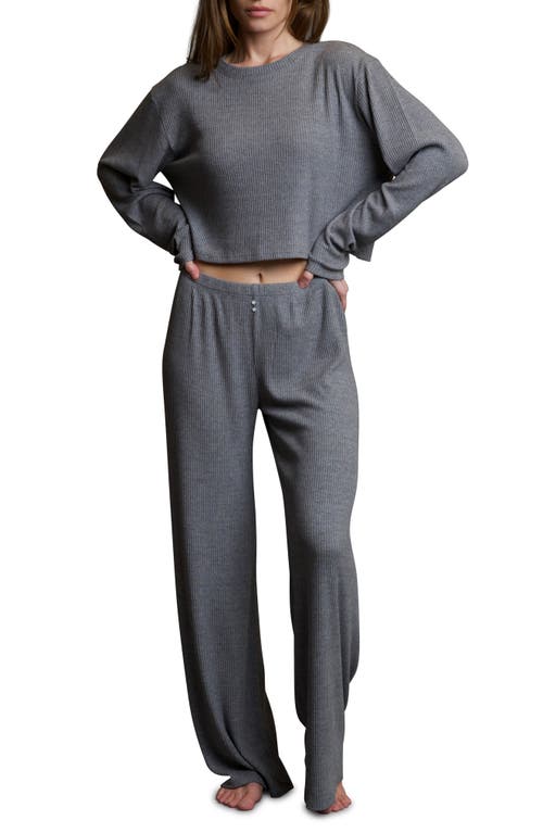 Shop Andine Soleil Geneva Rib Lounge Pants In Grey