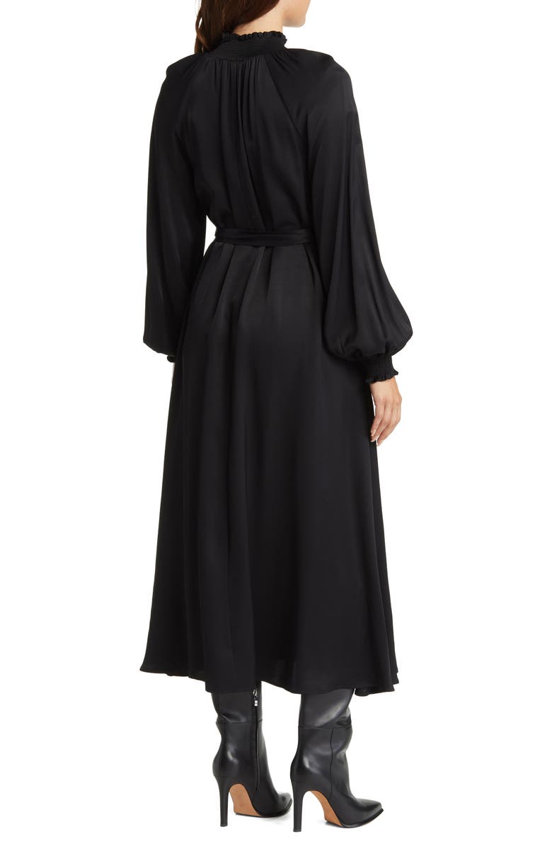 Nordstrom Smocked Neck Long Sleeve Dress, Alternate, color, 