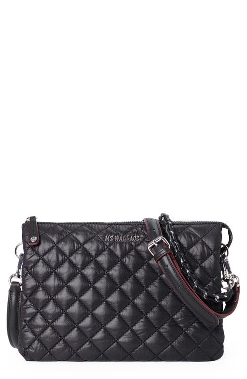 MZ Wallace Large Crosby Pippa Quilted Crossbody Bag in Black at Nordstrom