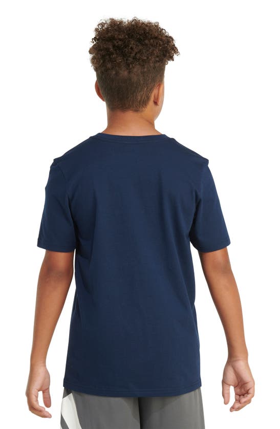 Shop Adidas Originals Kids' Play Sport Graphic T-shirt In Collegiate Navy