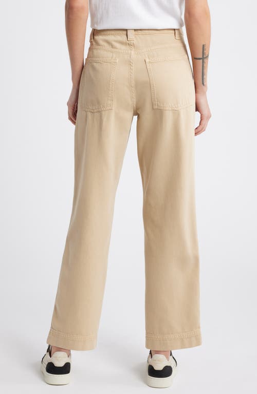 Shop Treasure & Bond Cotton Blend Utility Pants In Tan Travertine