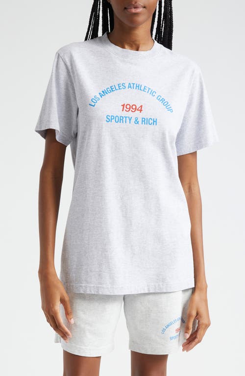 Sporty & Rich L. A. Athletic Group Graphic T-Shirt Heather Gray at Nordstrom,