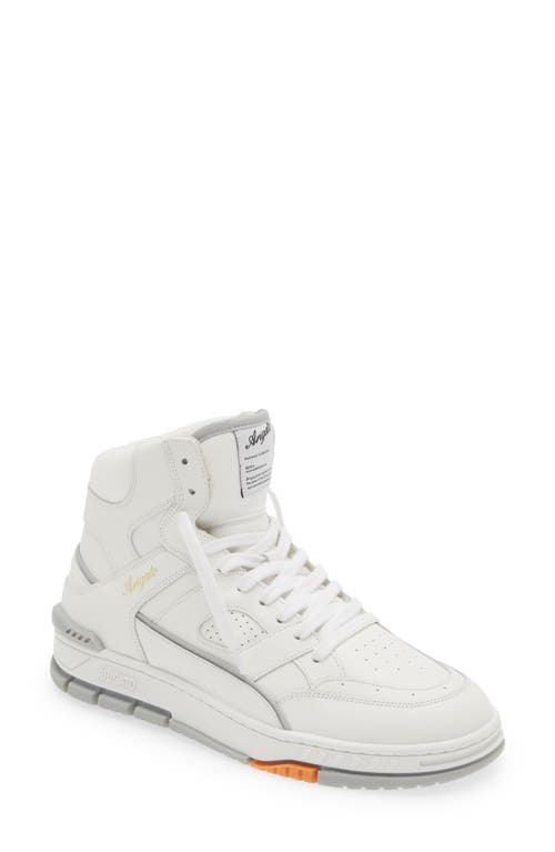 Area High Top Sneaker in White/Grey