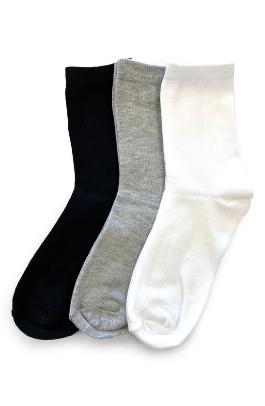 Aldo Core 10-pack Crew Socks In White/ Grey/ Black