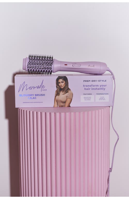 Shop Mermade Hair Blow Dryer Brush In Lilac