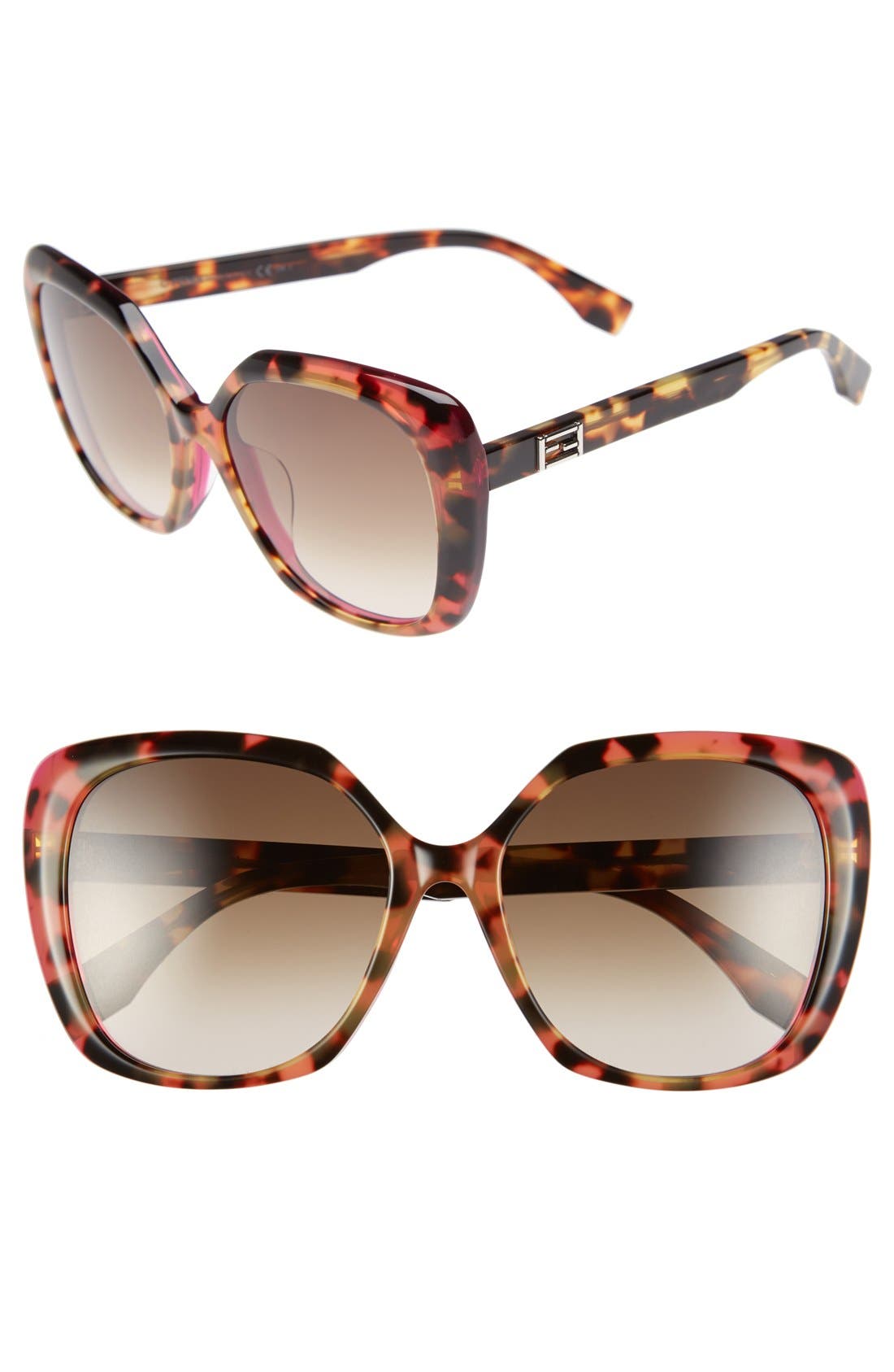 Fendi 56mm Retro Sunglasses | Nordstrom