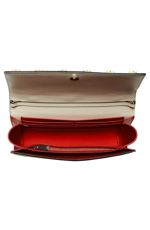Christian Louboutin Paloma Empire Calfskin Clutch In Leche/multi