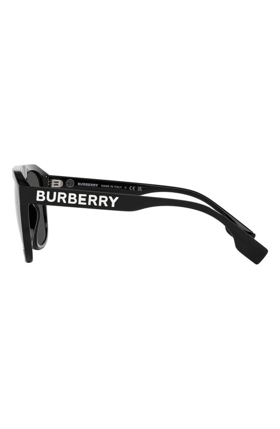 Shop Burberry 57mm Square Sunglasses In Black