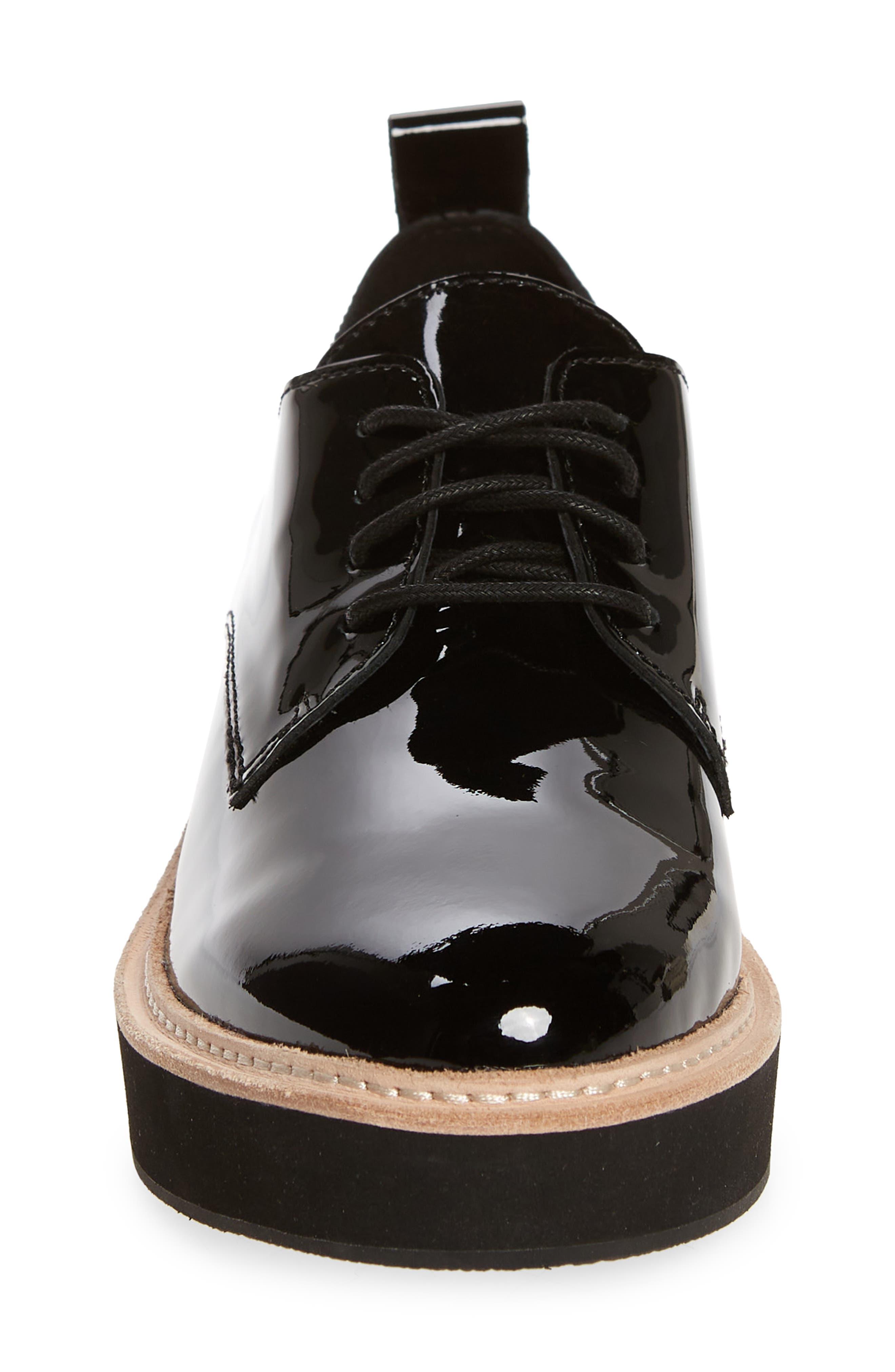 eileen fisher patent leather oxfords