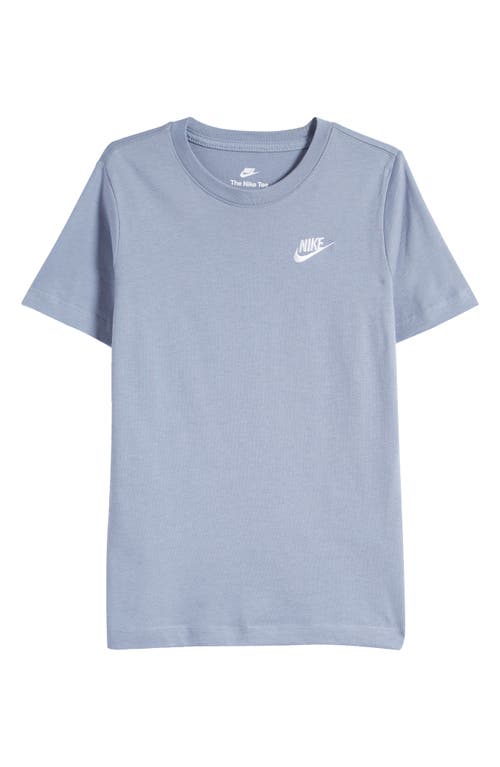 Nike Kids' Embroidered Swoosh T-shirt In Blue