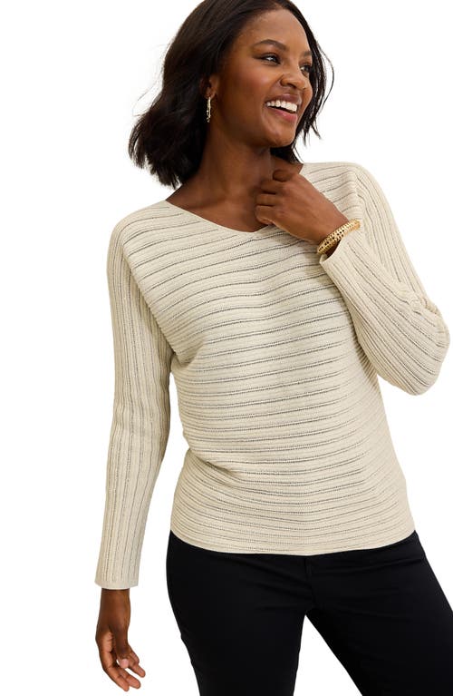 Tommy Bahama Jewel Bay Mini Sequin Sweater In Coconut
