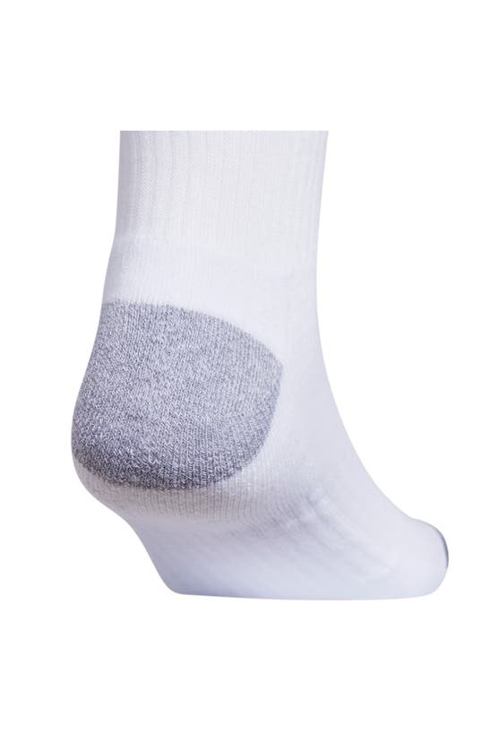 Shop Adidas Originals 3-pack Cushioned 3.0 Crew Socks In White/ Grey/ Black