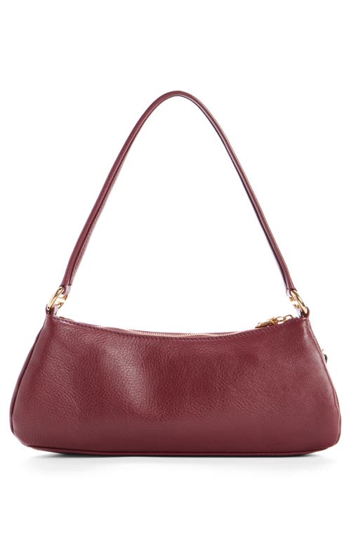 Shop Chloé The 99 Leather Shoulder Bag In Brunet Red 622