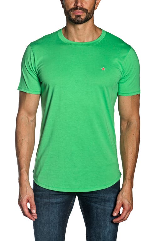 Jared Lang Solid Crewneck T-Shirt in Green at Nordstrom, Size Medium