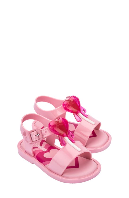 Melissa Kids' Mini Mar Jelly Pop Glitter Sandal In Pink