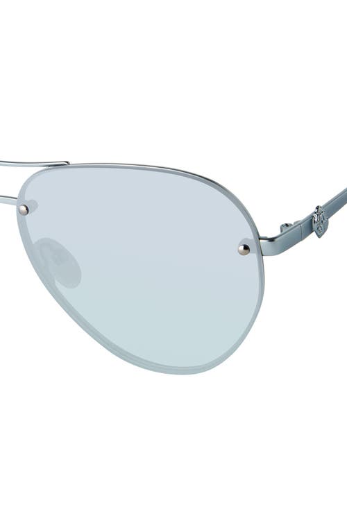 Kurt Geiger London Kgl1002 Aviator Sunglasses In Blue