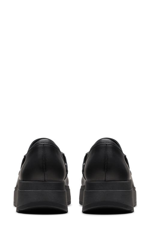 Clarksr Clarks(r) Loriini Izzy Platform Wedge Bit Loafer In Black Leather