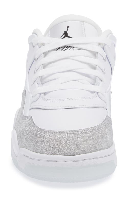 Shop Jordan Air  4rm Sneaker In White/white/metallic Silver