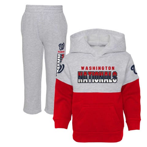 Toddler Red Washington Nationals Team Crew Primary Logo T-Shirt Size: 2T