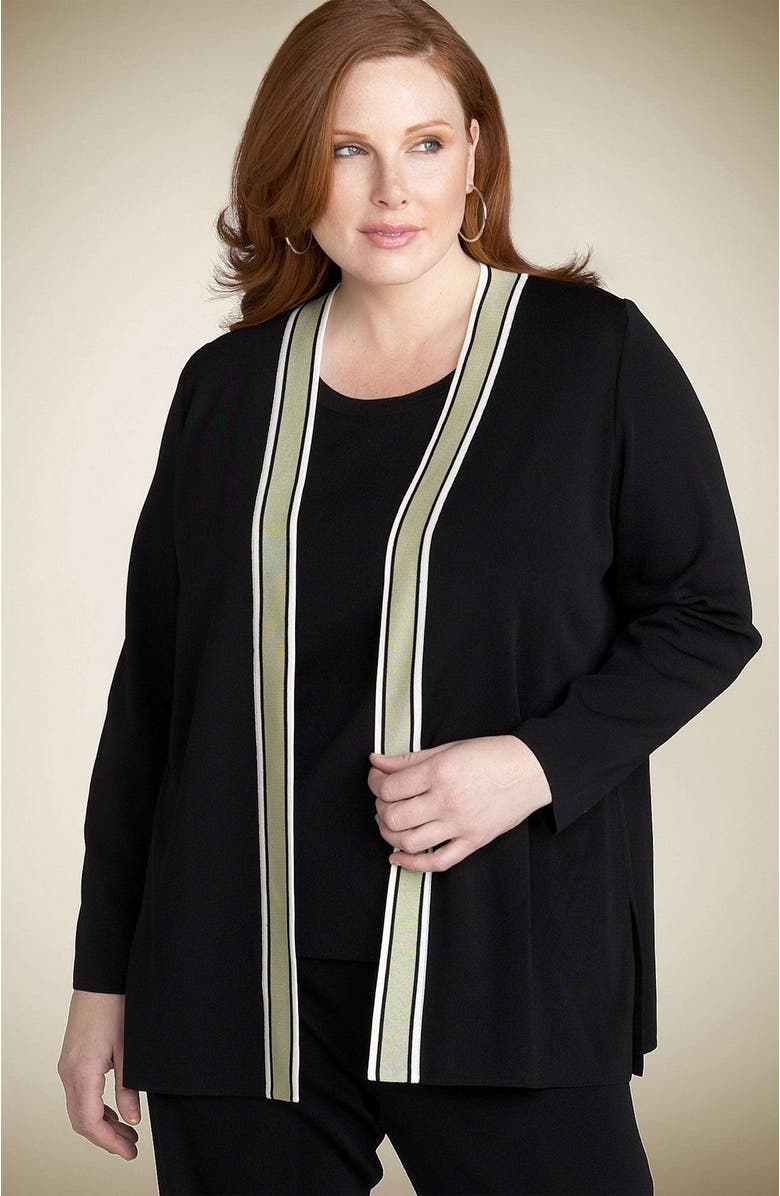 Exclusively Misook Open Trim Cardigan Plus Nordstrom