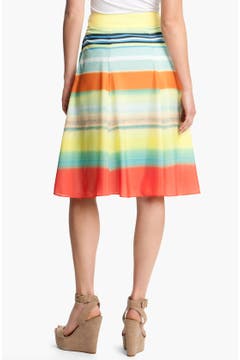Ted Baker London Stripe Pleated Skirt | Nordstrom