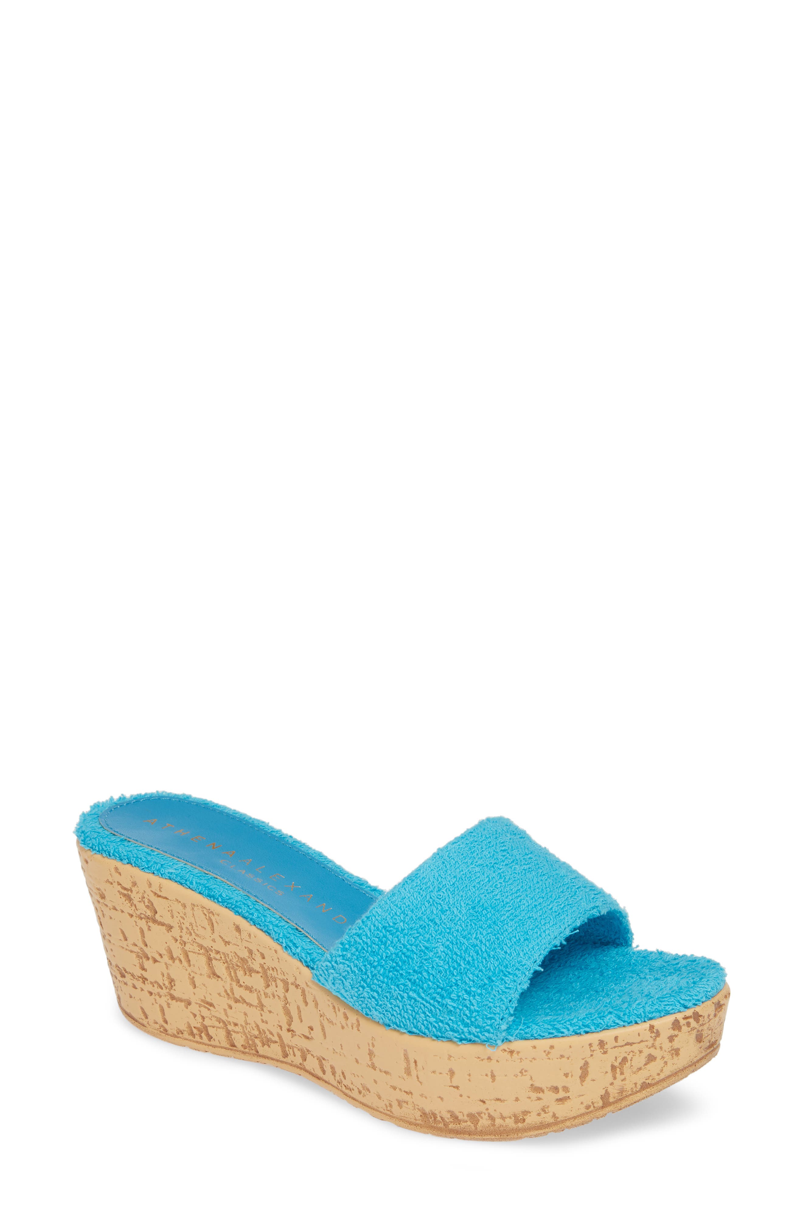 sunrise espadrille wedge slide sandal