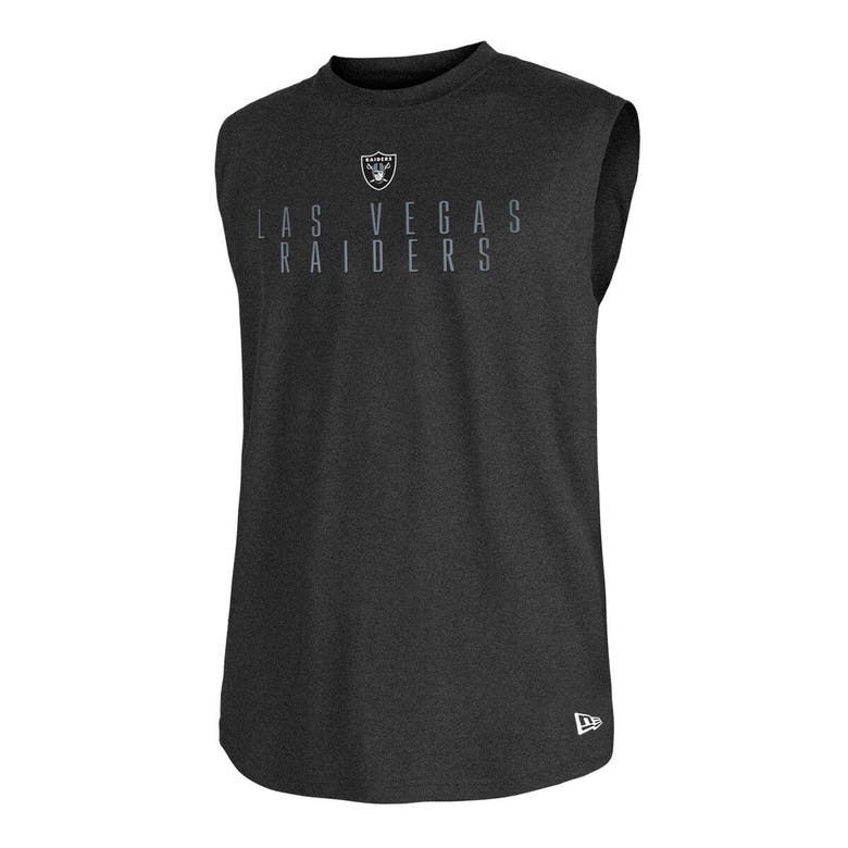 NEW ERA NEW ERA BLACK LAS VEGAS RAIDERS TEAM MUSCLE TANK TOP