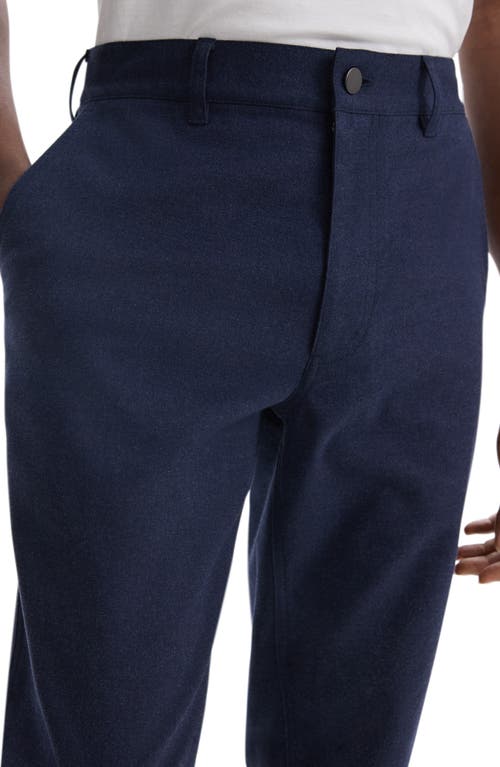 Theory Rhodes Cotton Carpenter Pants In Baltic Blue Melange
