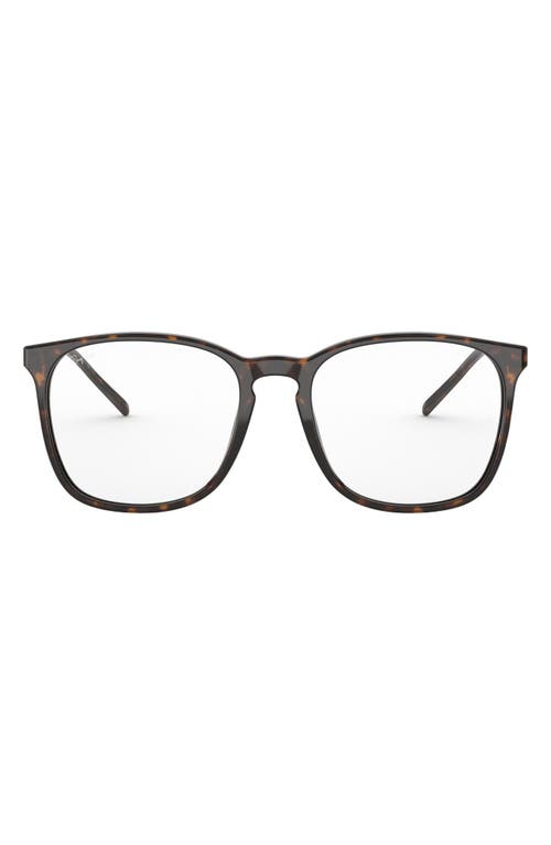 Ray-Ban 52mm Square Optical Glasses in Havana at Nordstrom