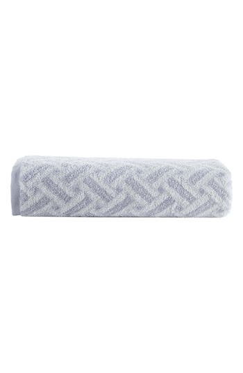 Brooks Brothers Crisscross Stripe Turkish Cotton Bath Sheet In Gray