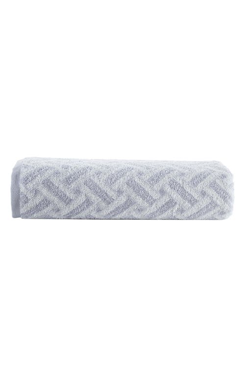 Brooks Brothers Crisscross Stripe Turkish Cotton Bath Sheet In Silver