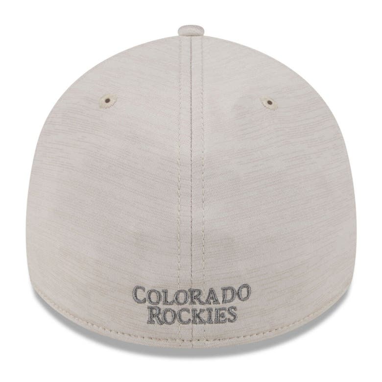Shop New Era Cream Colorado Rockies 2024 Clubhouse 39thirty Flex Fit Hat