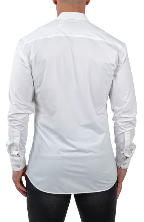 Maceoo Einstein Stretchblotter White Button-up Shirt In White