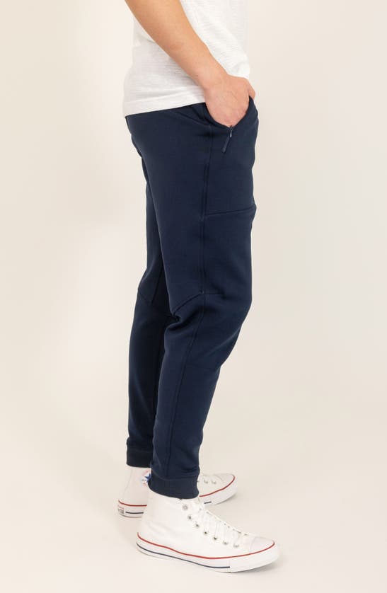 Shop Pino By Pinoporte Cotton Blend Joggers In Navy
