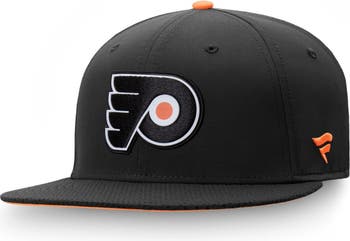 Men's Fanatics Branded Black/Orange Philadelphia Flyers Primary Logo Iconic  Two-Tone Snapback Hat
