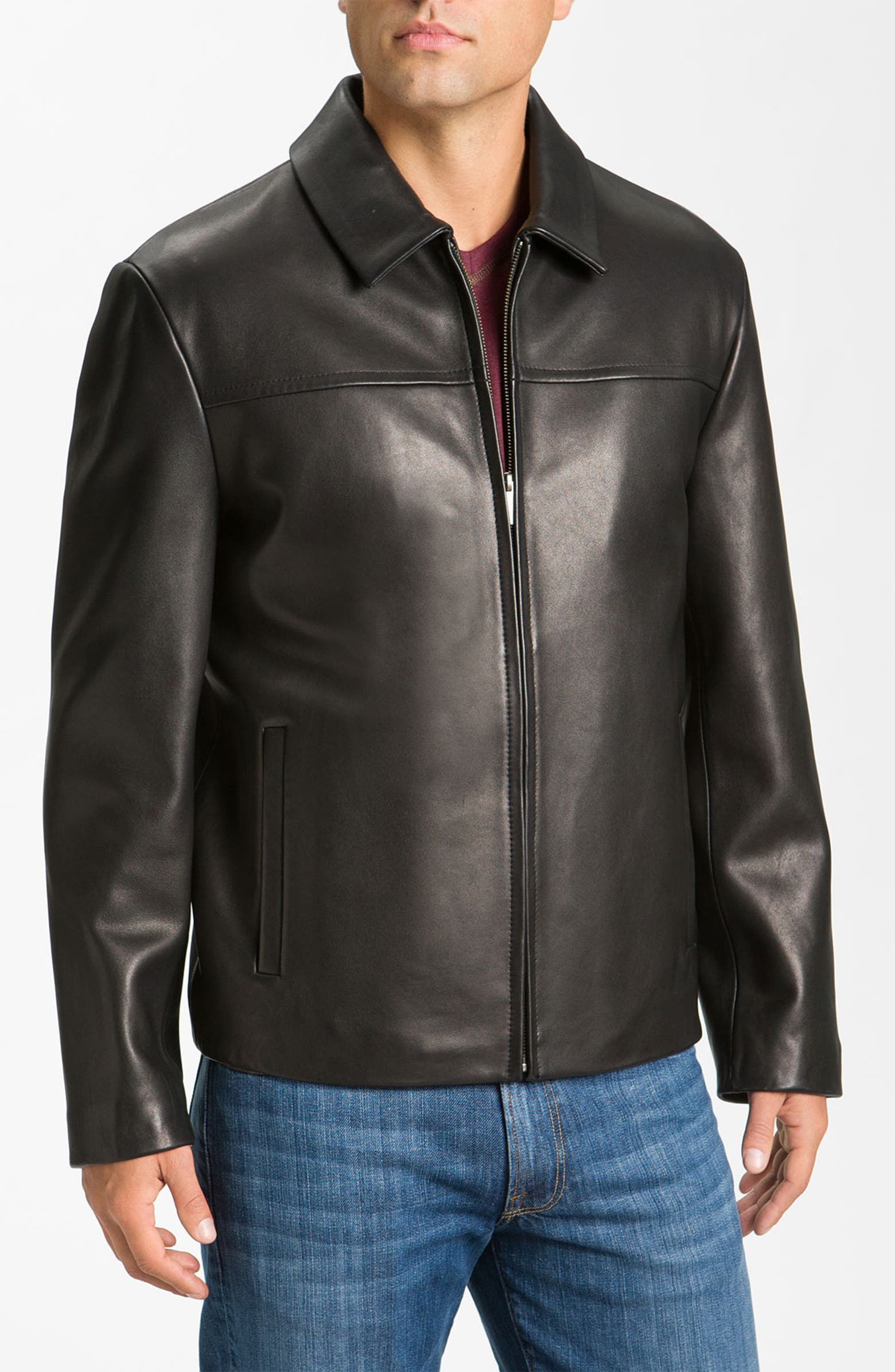 Cole Haan Leather Jacket (Online Exclusive) | Nordstrom