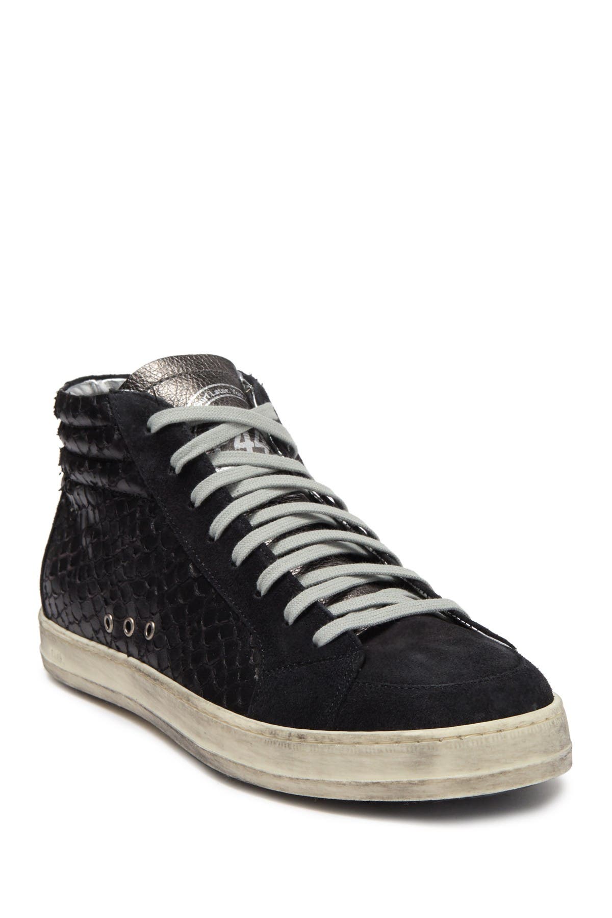 p448 ribbed high top sneaker