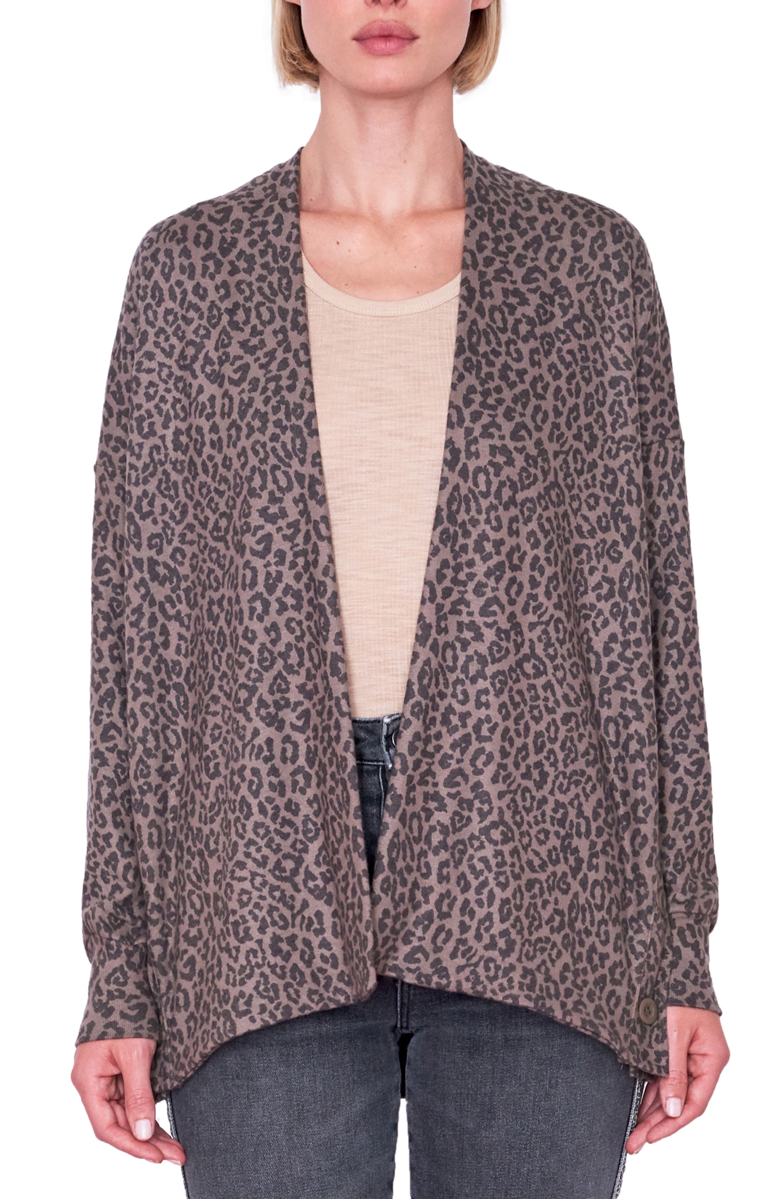 sundry leopard sweatshirt