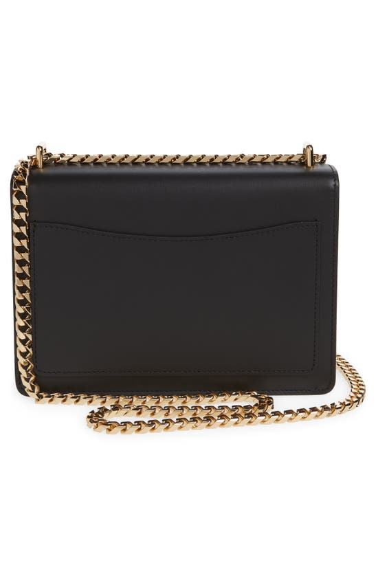 Shop Dolce & Gabbana 3.5 Flap Leather Shoulder Bag In Black