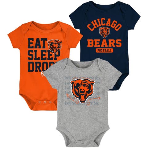 Girls Preschool Navy/Orange Chicago Bears Heart to Heart Jersey Tri-Blend  Dress