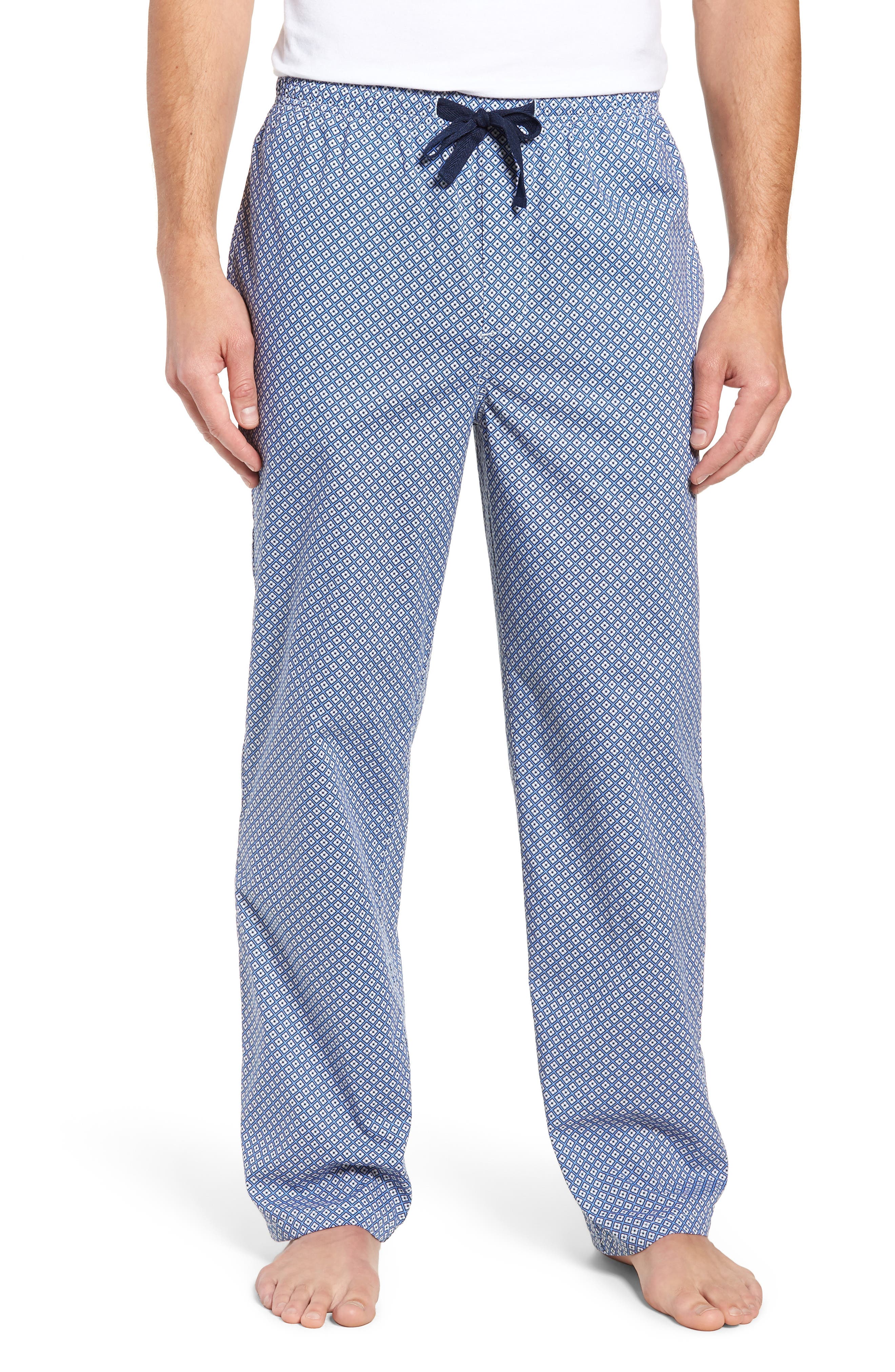 Nordstrom Shop Poplin Pajama Pants, Blue