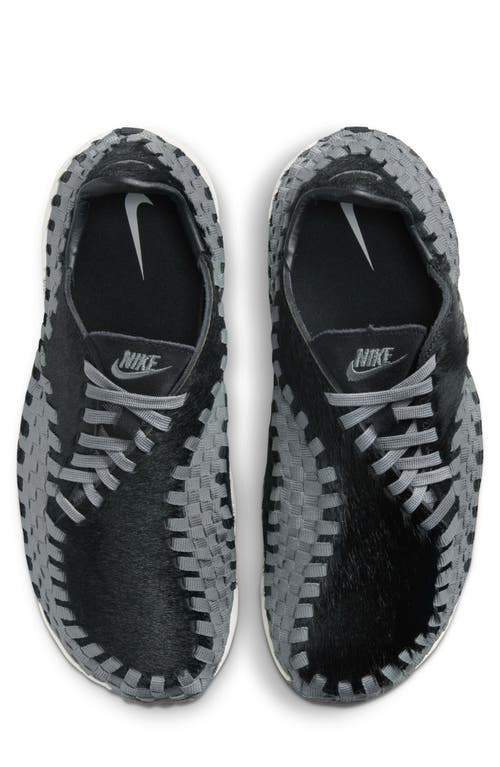 Shop Nike Air Footscape Woven Sneaker In Black/smoke Grey Calf Hair