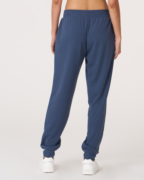 Shop Rebody Active Retreat Waffle Jogger 28.5" In Navy